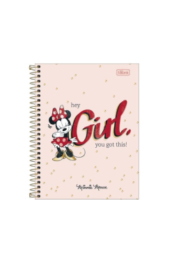 Caderno Colegial Esp. CD 10x1 160fls Minnie 232165 Tilibra