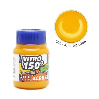 Tinta Vitro 150 Amarelo Ouro 37ml 01140 Acrilex