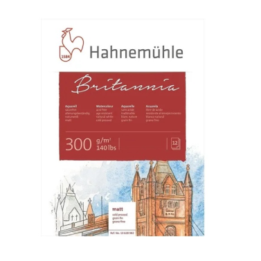 Bloco Aquarela Britannia 300g 17x24 12fls Tf 10628983 Hahnemuhle