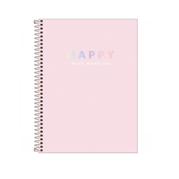 Caderno Univ Esp Cd 10x1 160fls Happy 305448 Tilibra 4326