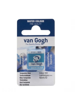 Aquarela Pastilha 522 Turquoise Blue Van Gogh