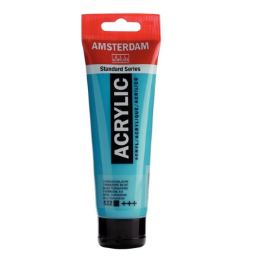 Tinta Acrilica 120ml 522 Turquoise Blue Amsterdam