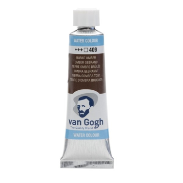 Aquarela Bisnaga 10ml 409 Burnt Umber Van Gogh