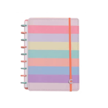 Caderno Inteligente A5 Arco Iris Pastel 80fls 52060