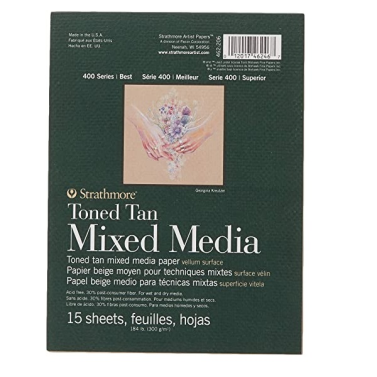 Bloco Desenho Mix Media Toned Tan 300g 27,9x35,6cm 15fls Strathmore