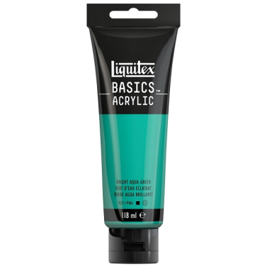 Tinta Acrilica Basics 118ml Aqua Green Bright 8870036 Liquitex