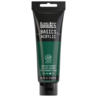 Tinta Acrilica Basics 118ml Green Deep Permanent 1046350 Liquitex